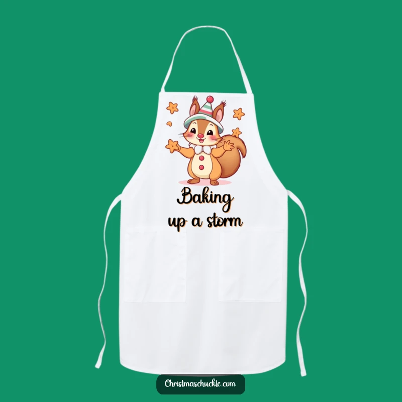 Funny Squirrel Clown Cookie Apron - Hilarious Kitchen Gift for Bakers