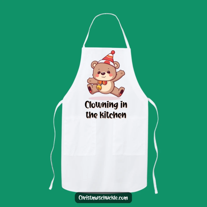 Funny Bear Tripping Apron: Cook with Clumsy Cheer, Practical Gag Funny Gift