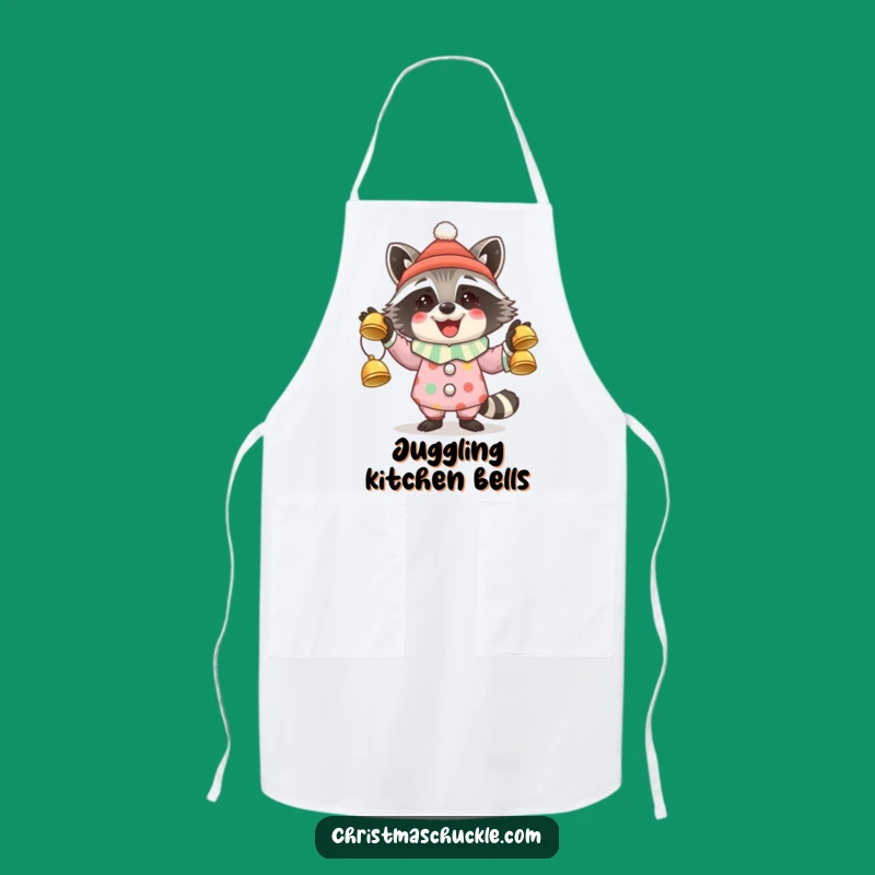Funny Raccoon Clown Apron: Hilarious Holiday Kitchen Wear, Perfect Gift