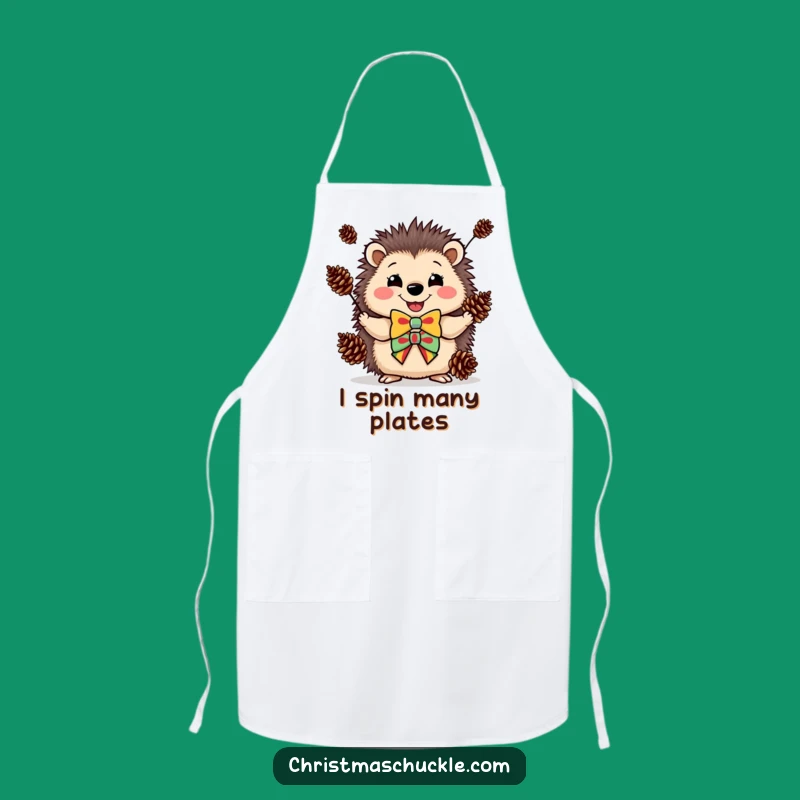 Funny Hedgehog Clown Apron: Juggling Chef - Hilarious Kitchen Funny Gift!