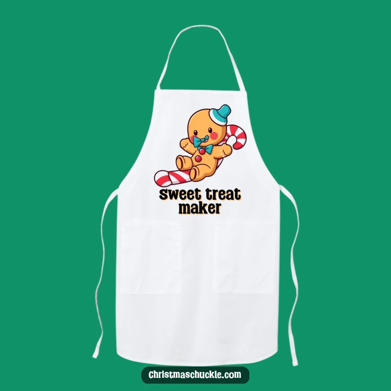 Funny Gingerbread Clown Apron: Cook with Holiday Cheer