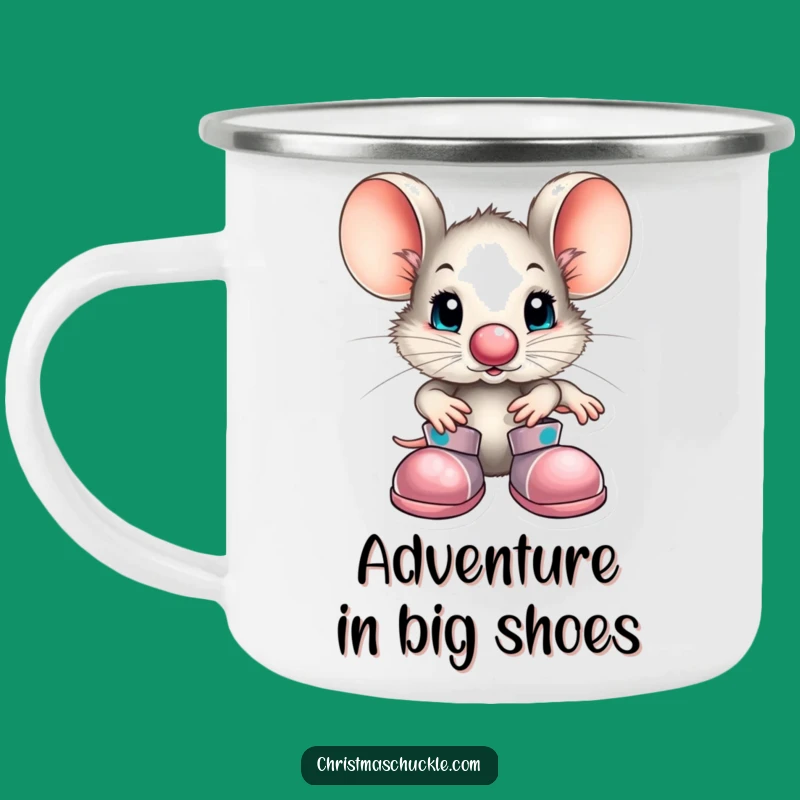 Funny Mouse Clown Camping Mug - Adventure with Whimsical Fun!