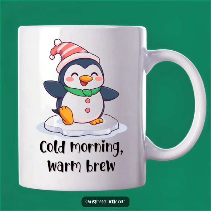 Funny Penguin Clown Coffee Mug - Hilarious Slip-Up Gift for a Laugh
