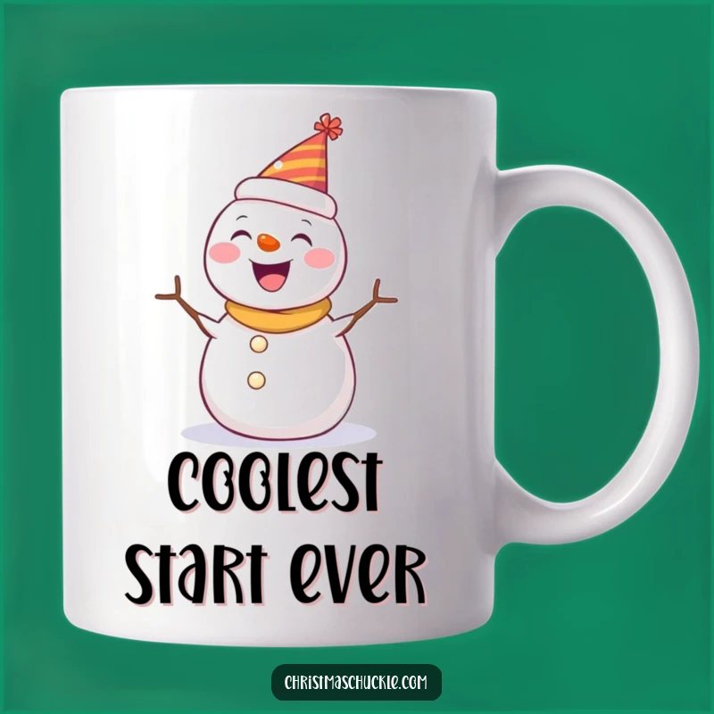 Funny Snowman Party Hat Mug: Hilarious Winter Gift for Spreading Joyful Cheer!