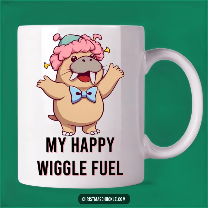 Funny Walrus Clown Mug: Hilarious Dance Moves for Arctic Comedy Lovers