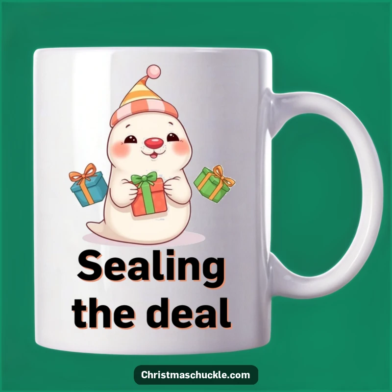 Funny Seal Clown Mug: Hilarious Juggling Presents Gift for Festive Celebration Lovers