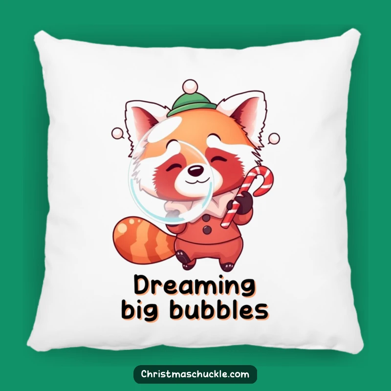 Comfy Funny Red Panda Clown Pillow: Snuggle Up with Sweet Dreams