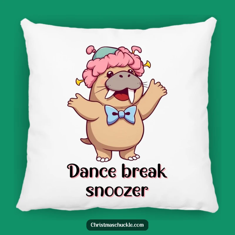 Comfy Funny Walrus Clown Pillow: Snuggle Up with Arctic Fun