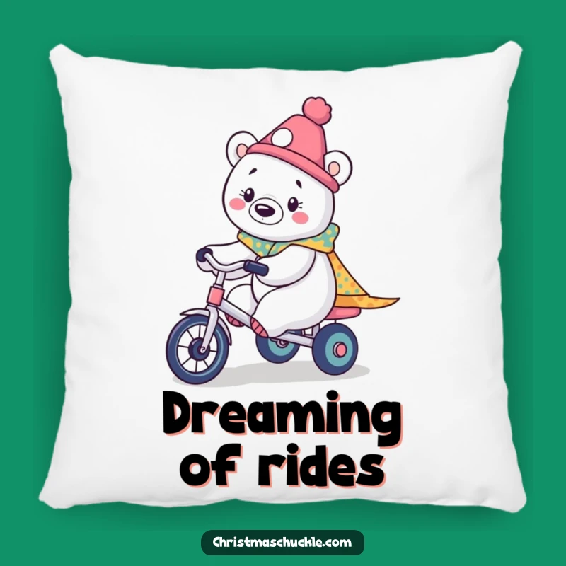 Cuddly Funny Kawaii Polar Bear Clown Pillow: Sweet Dreams with Arctic Fun