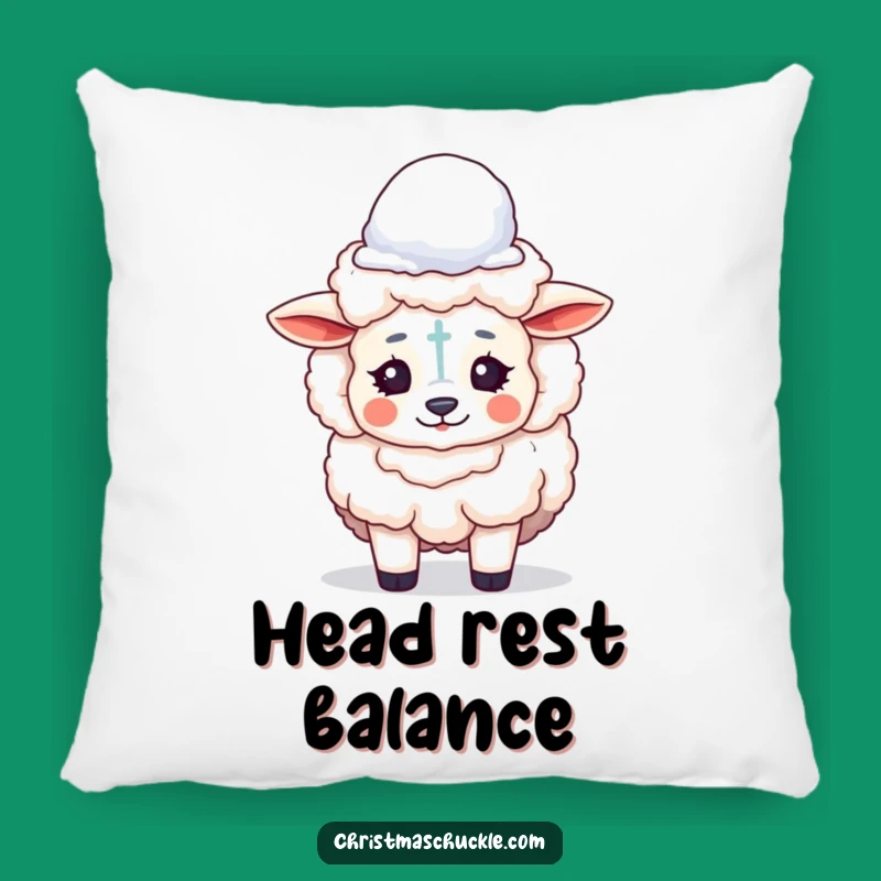 Comfy Funny Sheep Clown Pillow: Snuggle Up with Winter Whimsy