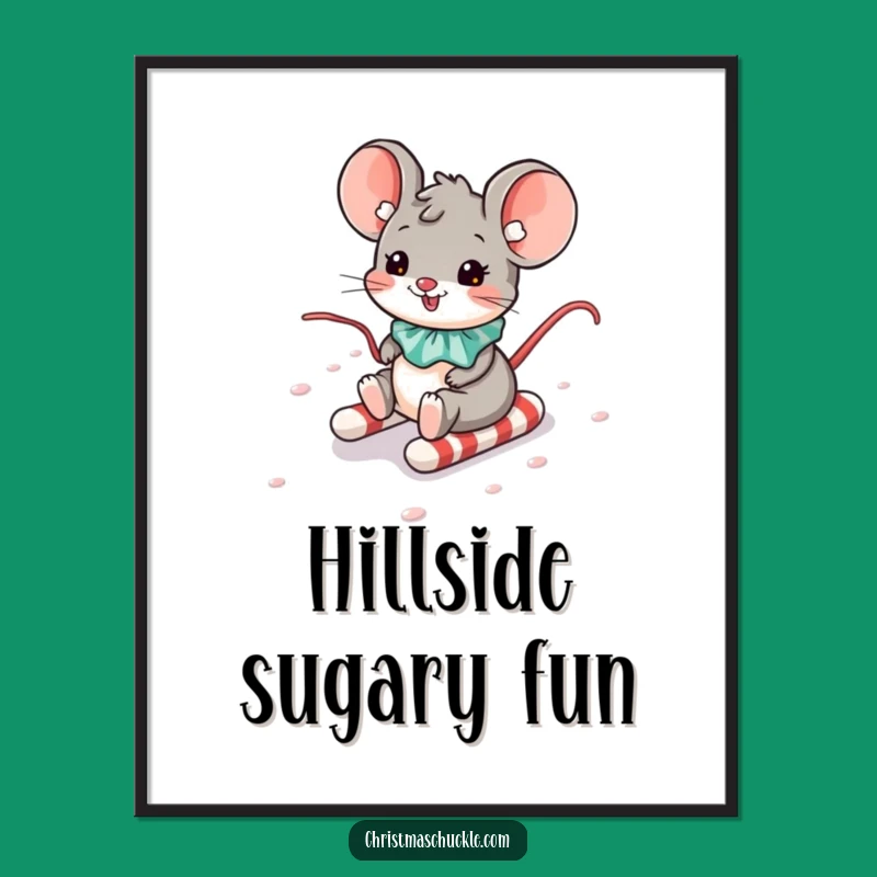 Funny Mouse Clown Poster: Hilarious Sweet Art, Perfect Gift for Any Room