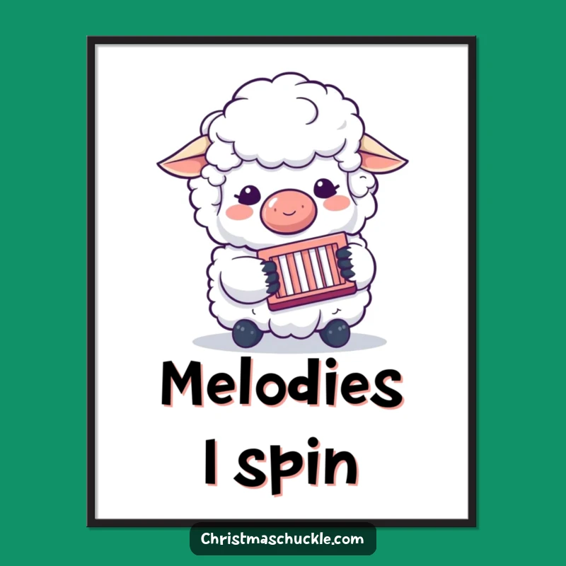 Funny Sheep Clown Poster: Add Musical Whimsy to Your Walls