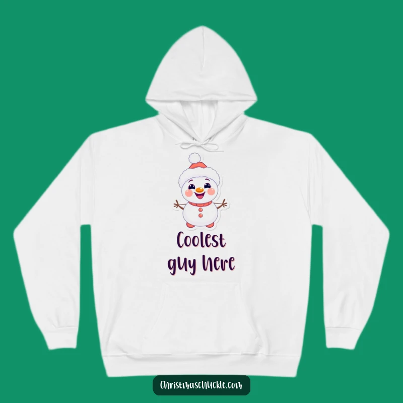 Cozy Snowman Clown Hoodie, Kawaii Winter Comfort, Ultimate Gift