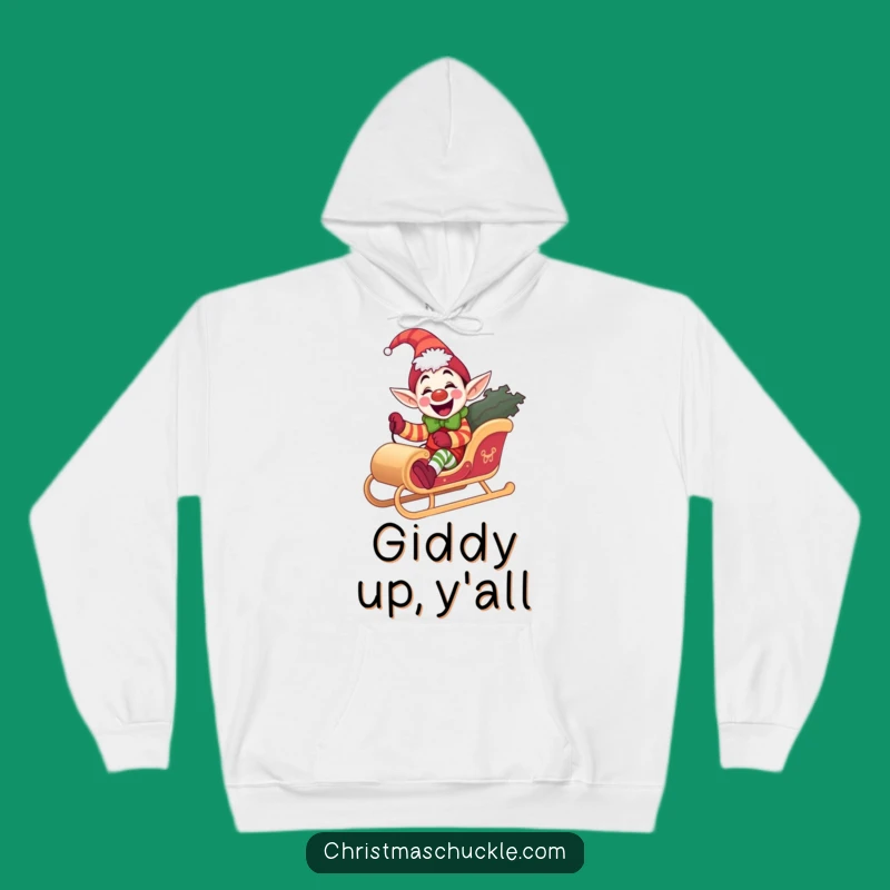 Cozy Elf Clown Hoodie, Joyful Holiday Comfort, Ultimate Gift