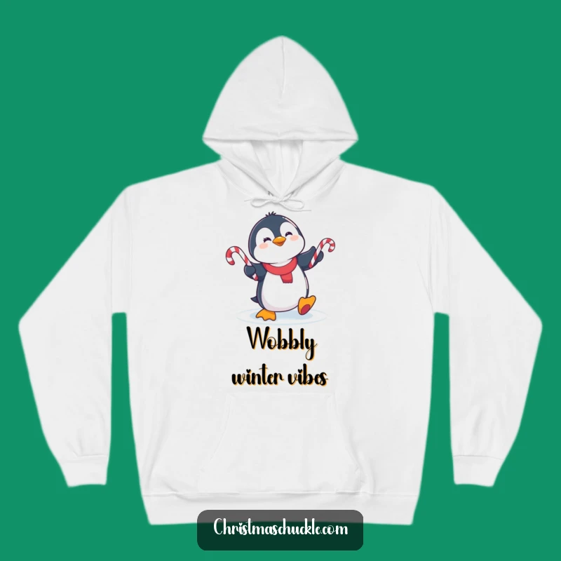 Cozy Funny Penguin Juggling Hoodie: Warmth Meets Winter Whimsy
