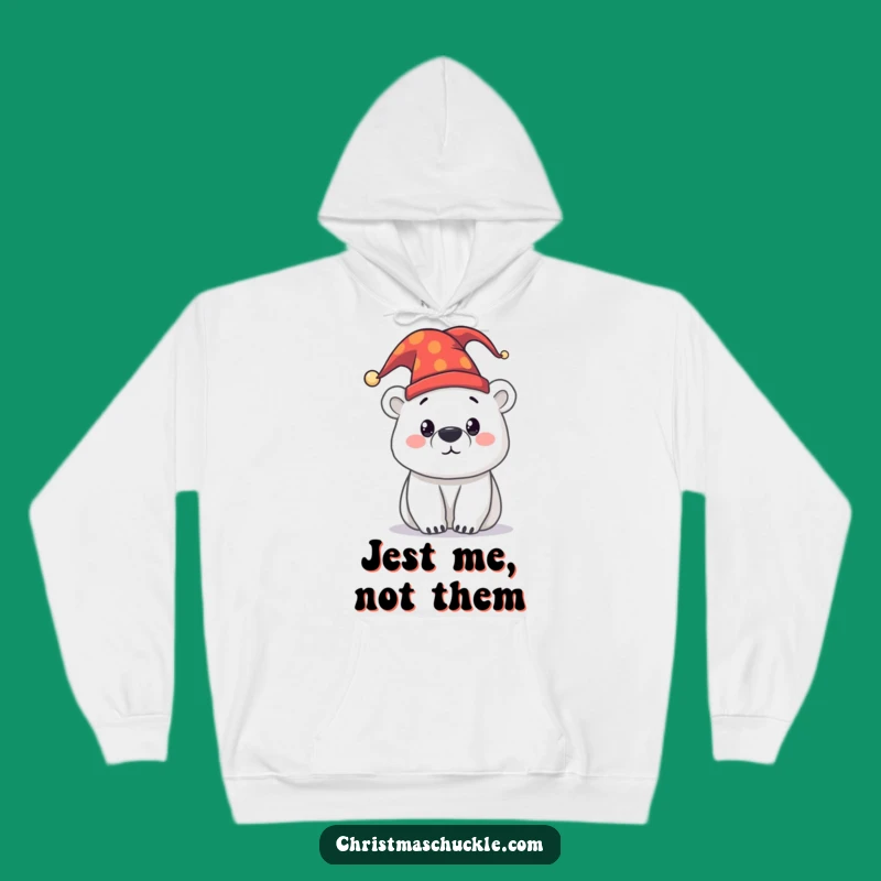 Cozy Funny Polar Bear Jester Hoodie - Warmth and Whimsy Guaranteed!