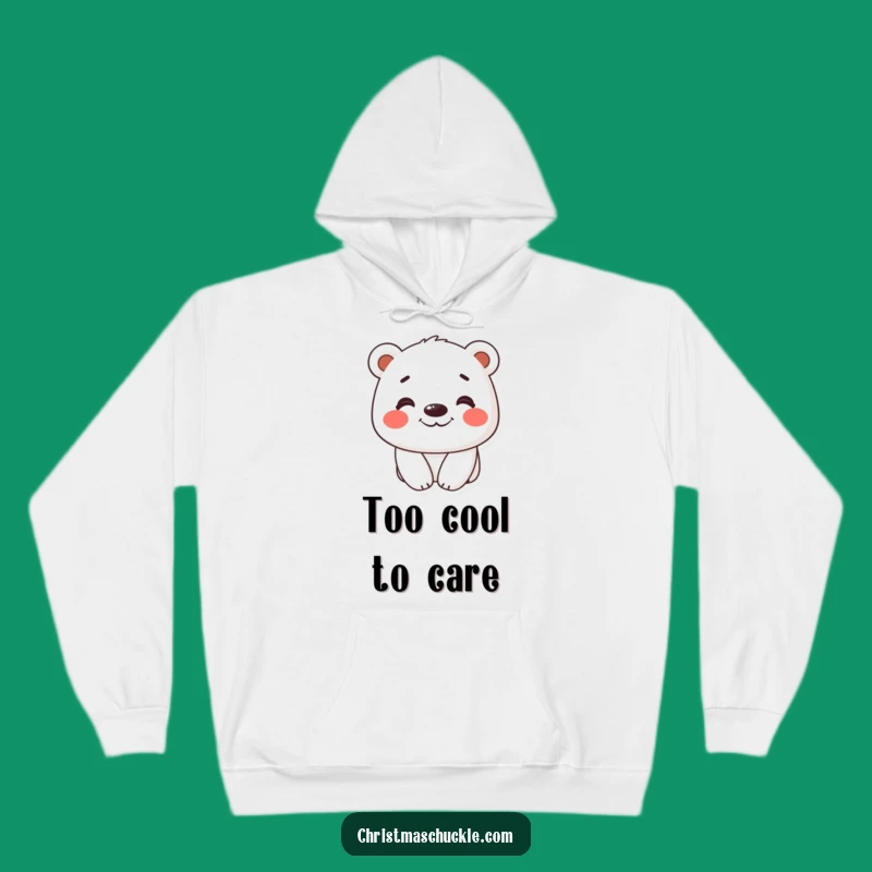 Funny Polar Bear Hoodie: Cozy Grinning Character - Warm Funny Gift!