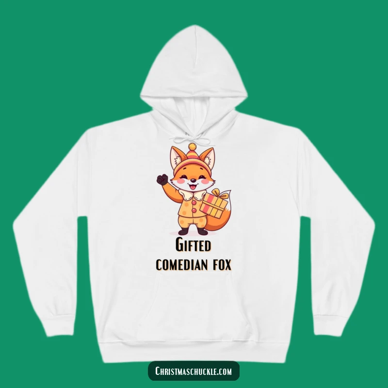 Funny Fox Clown Hoodie: Cozy Hilarious Gift for Festive Celebrations and Surprises
