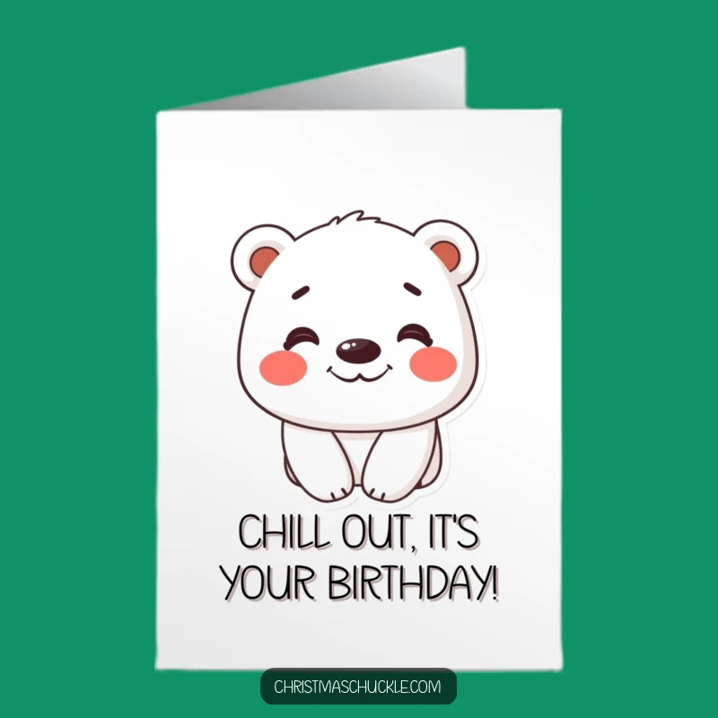 Free Printable Polar Bear Birthday Card: Silly Grin Downloadable Gift & Happy Wishes