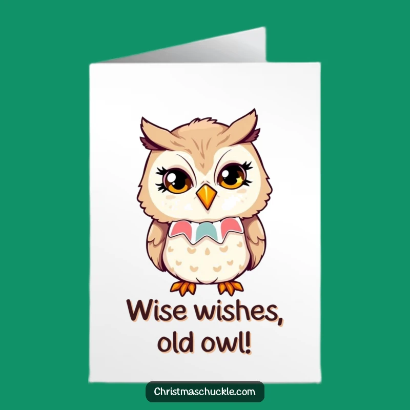 Free Printable Birthday Card: Winking Owl Clown, Funny Downloadable Gift
