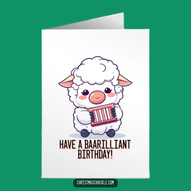 Free Printable Sheep Clown Birthday Card - Funny Downloadable Gift for Music Lovers