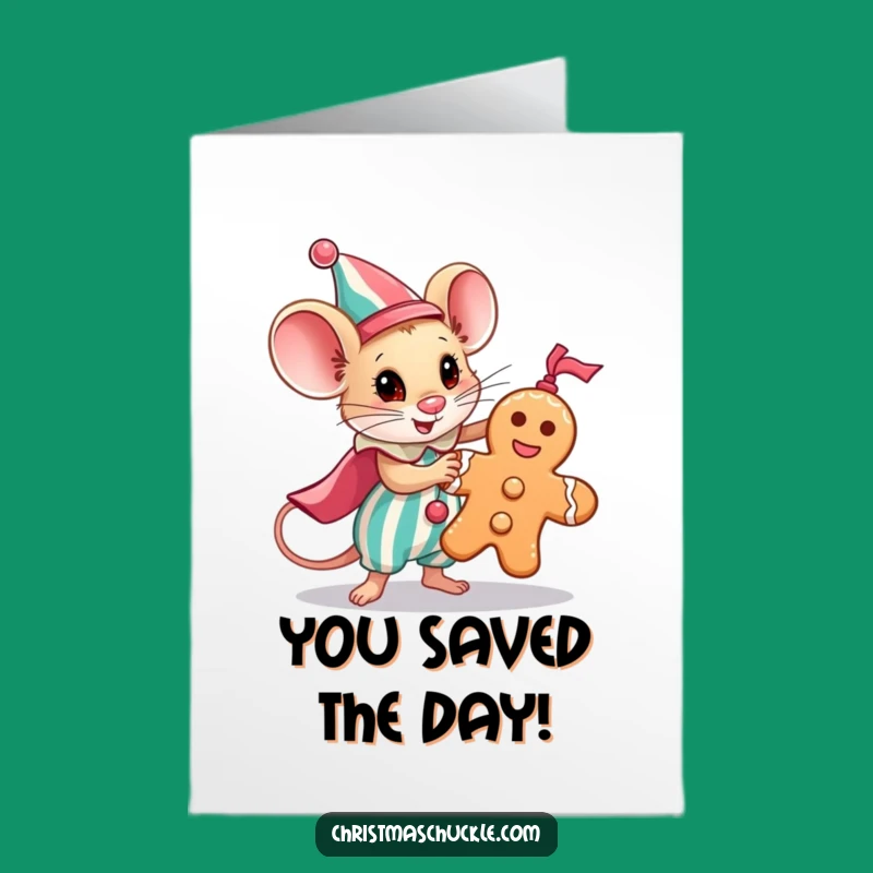 Free Printable Hero Mouse Clown Card: Funny Congratulations Downloadable Gift for Any Achievement
