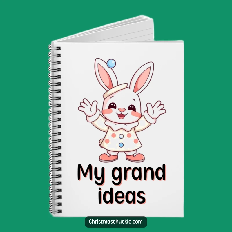 Funny Bunny Clown Notebook: Waving Ideas, Jot Down Laughs & Humorous Gift!