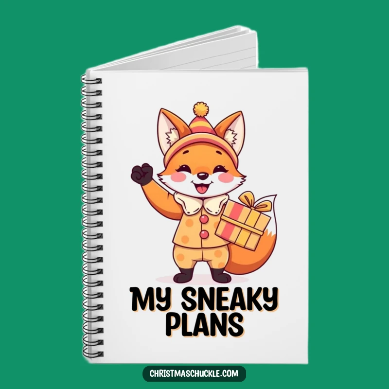 Funny Fox Clown Notebook: Hilarious Gift for Jotting Down Festive Plans