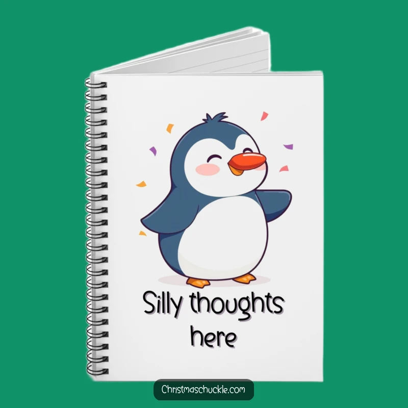 Funny Penguin Red Nose Notebook: Hilarious Diary for Jotting Down Cheerful Thoughts!