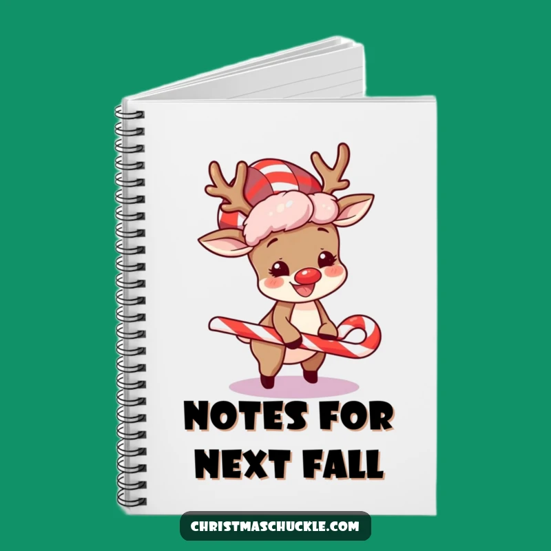 Funny Reindeer Notebook: Jot Down Holiday Fun with a Clown Character