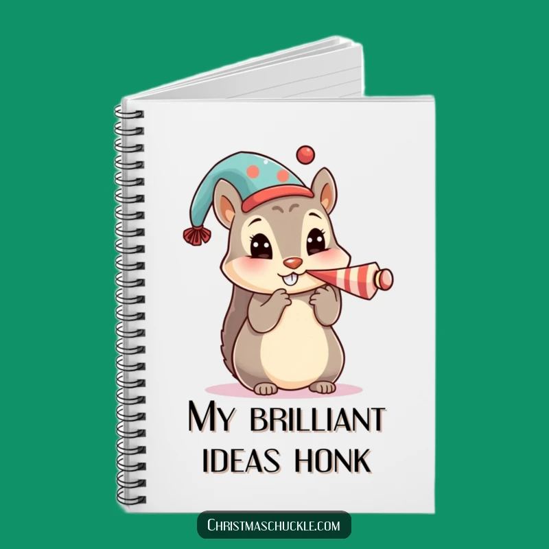 Funny Squirrel Notebook: Jot Down Fun Ideas with a Honking Character