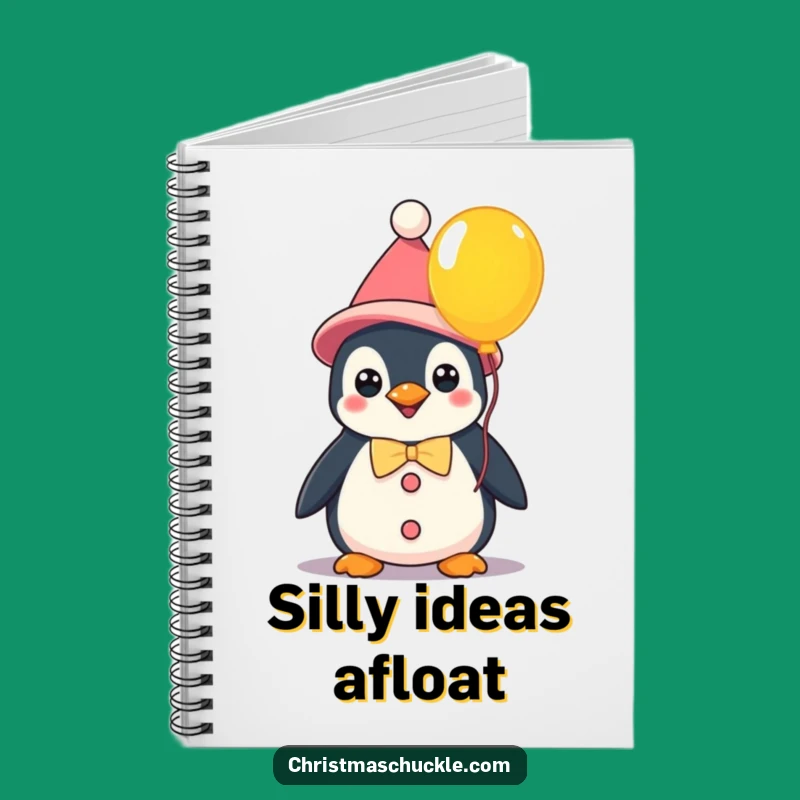 Funny Kawaii Clown Penguin Notebook: Balloon Ideas - Great Funny Gift!