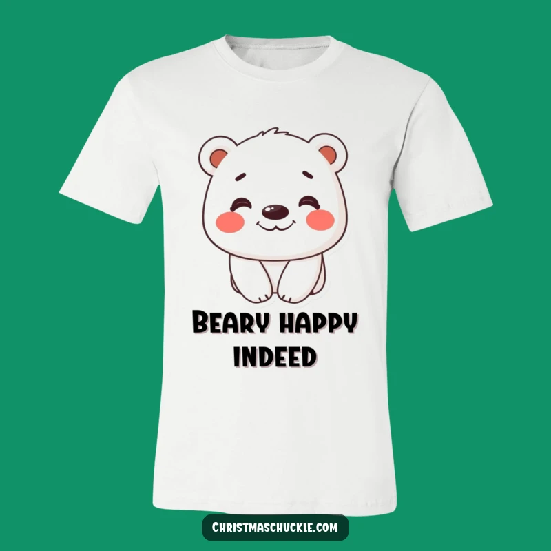 Funny Polar Bear T-Shirt: Grinning Character With Red Cheeks - Hilarious Gift!