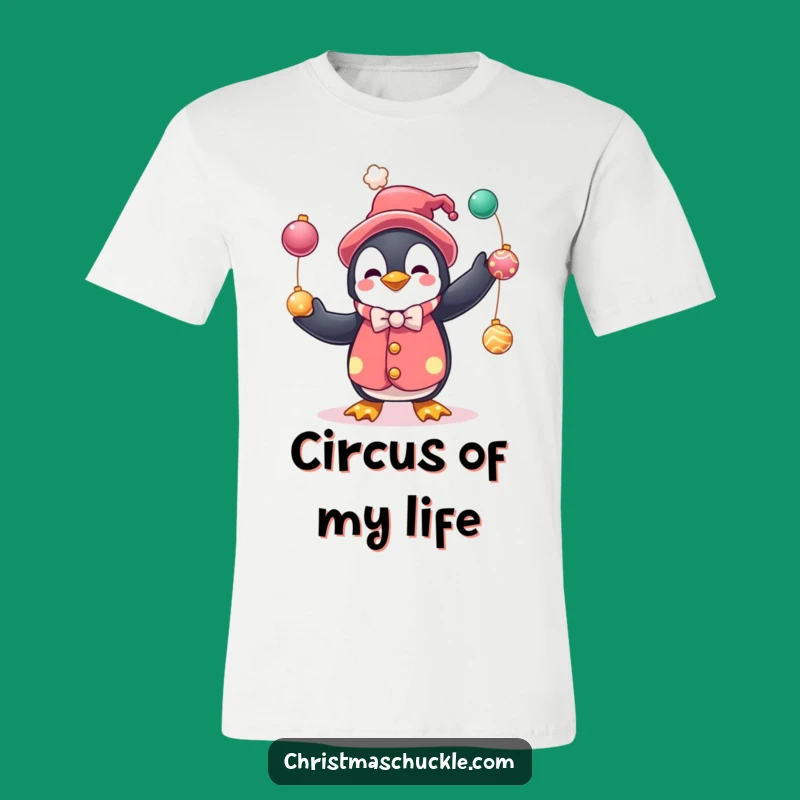 Funny Penguin Clown T-Shirt: Festive Fun for All Occasions