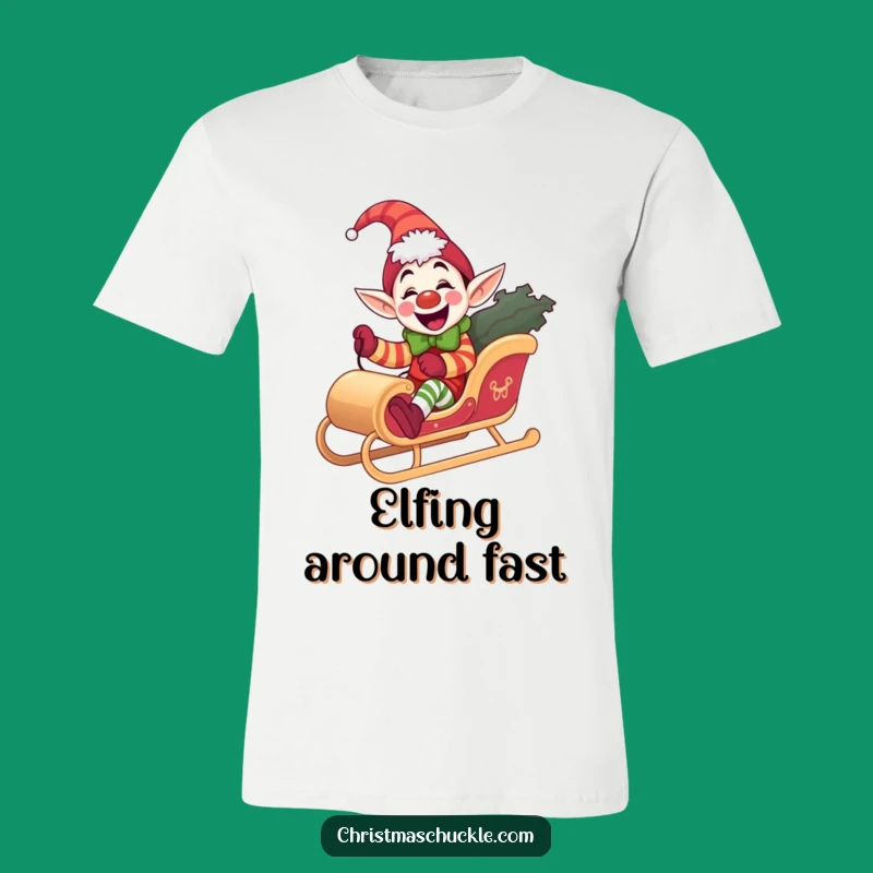 Funny Elf Clown T-Shirt, Joyful Holiday Humor, Great Gift