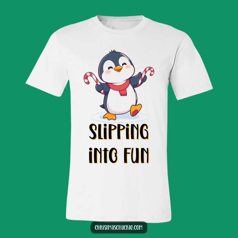 Funny Penguin Juggling T-Shirt: Wear Your Winter Wackiness