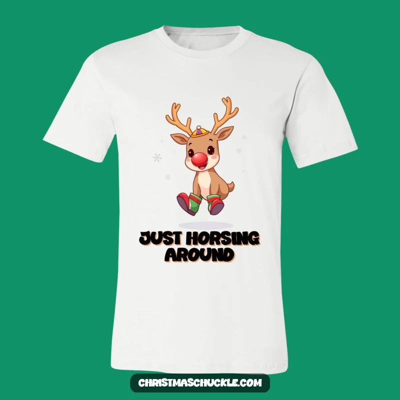 Funny Reindeer Clown T-Shirt: Wear Your Holiday Silliness with Pride