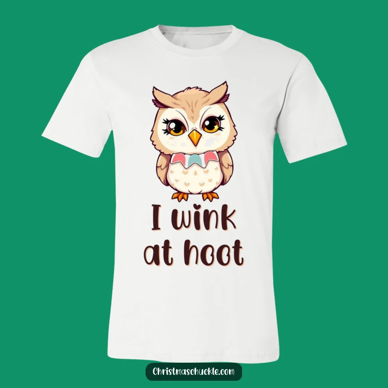 Funny Owl Clown T-Shirt: Playful Wink - Smart & Silly Tee Gift