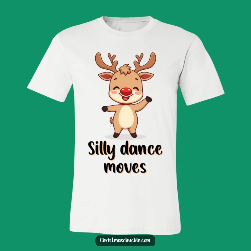 Funny Reindeer Dance T-Shirt - Festive and Hilarious Character Tee