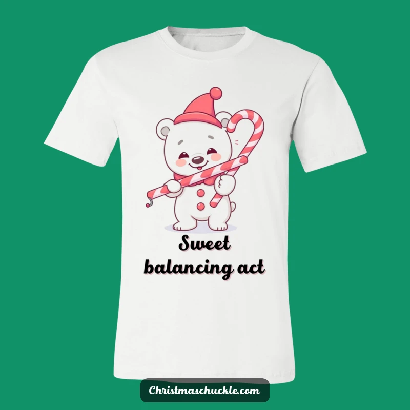 Funny Polar Bear Clown T-Shirt, Balancing Act Humor, Great Gift