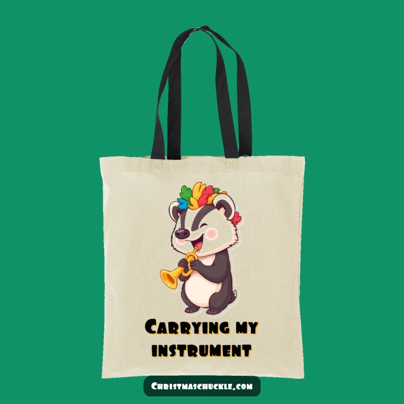 Funny Badger Clown Wig Tote Bag - Spacious & Comical Carry-All