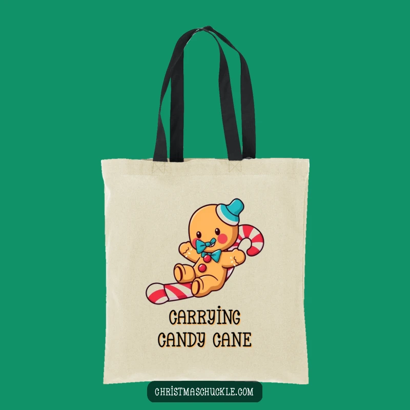 Funny Gingerbread Clown Tote Bag: Carry Your Holiday Fun with Style