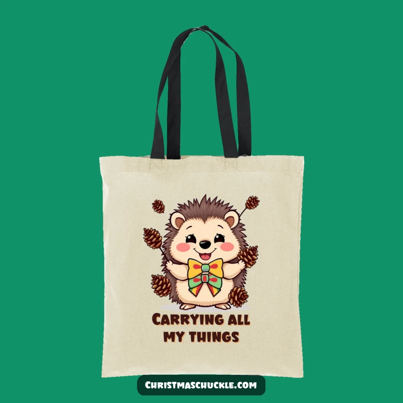 Funny Hedgehog Clown Tote Bag: Carry Your Fun - Practical Funny Gift!