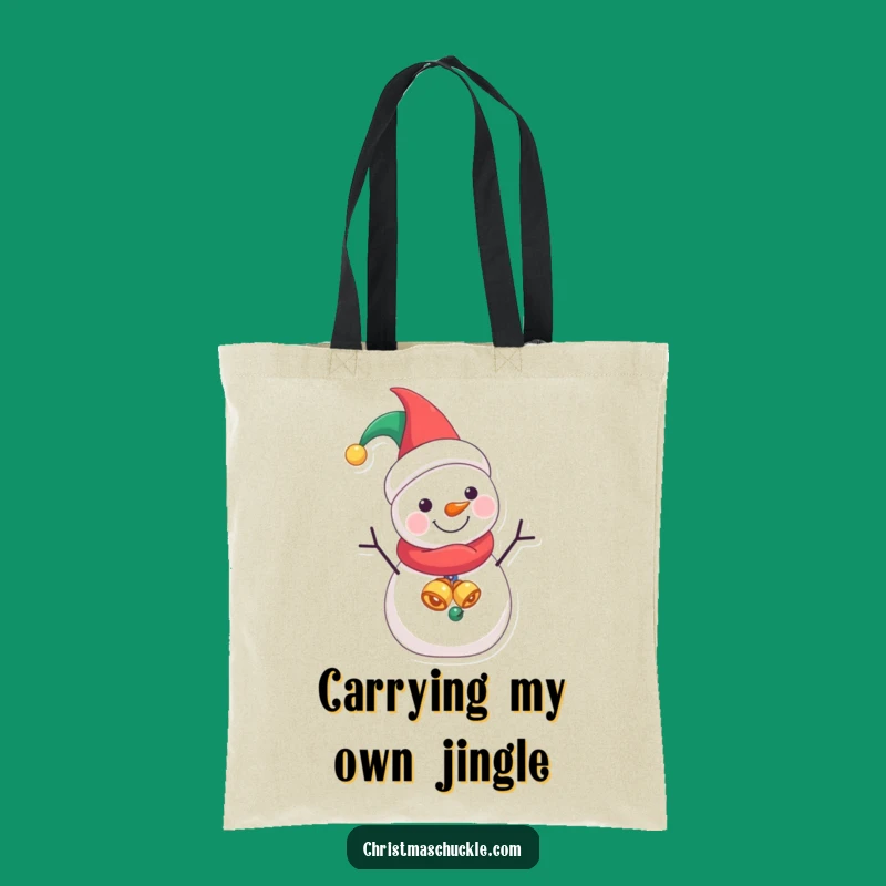 Funny Jester Snowman Tote Bag: Carry Your Laughs in Style
