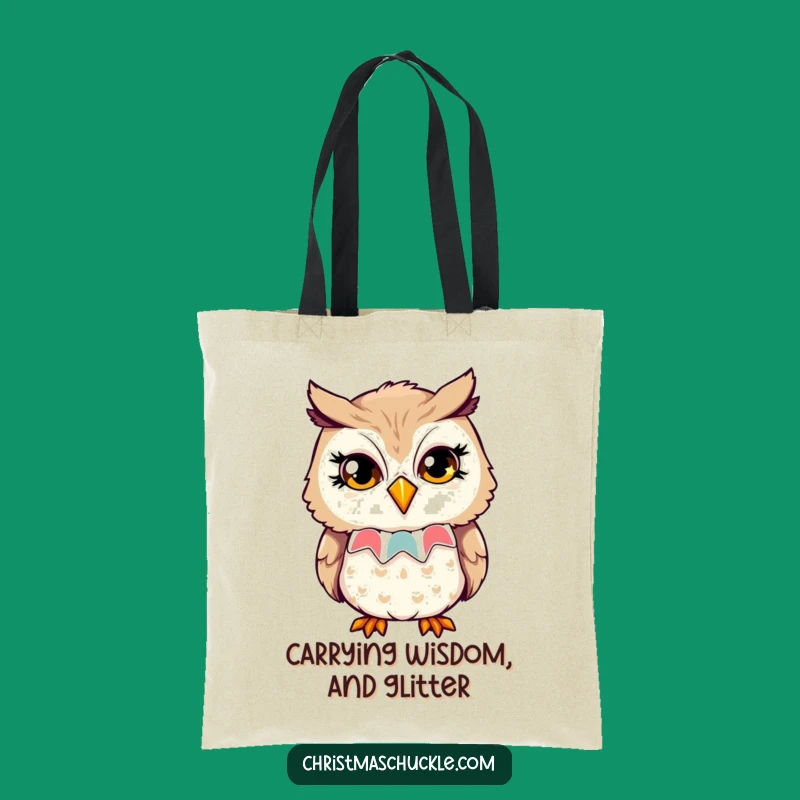 Funny Owl Clown Tote Bag: Playful Wink - Stylish & Humorous Gift
