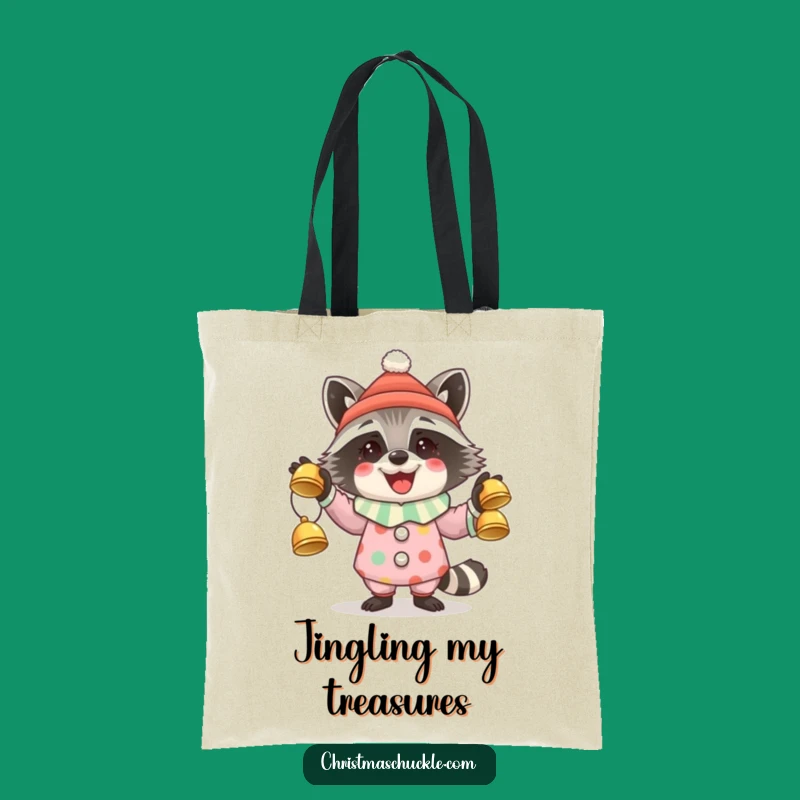 Funny Raccoon Clown Tote Bag: Hilarious Holiday Accessory, Perfect Gift