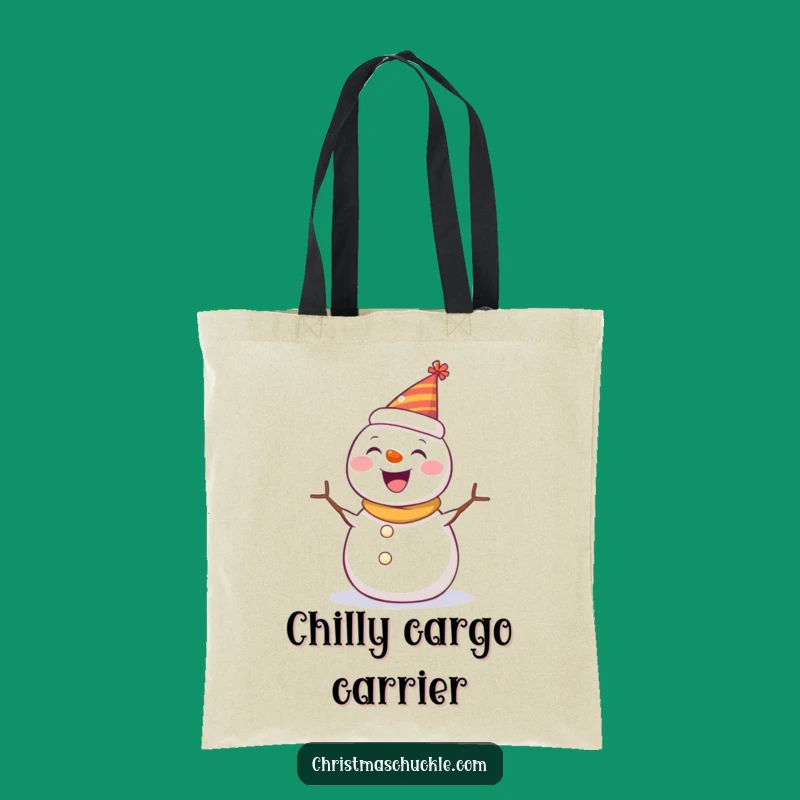 Funny Snowman Party Hat Tote Bag: Whimsical & Practical Accessory for Winter Fun!