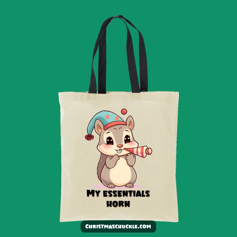 Funny Squirrel Tote Bag: Carry Fun with a Honking Clown Character
