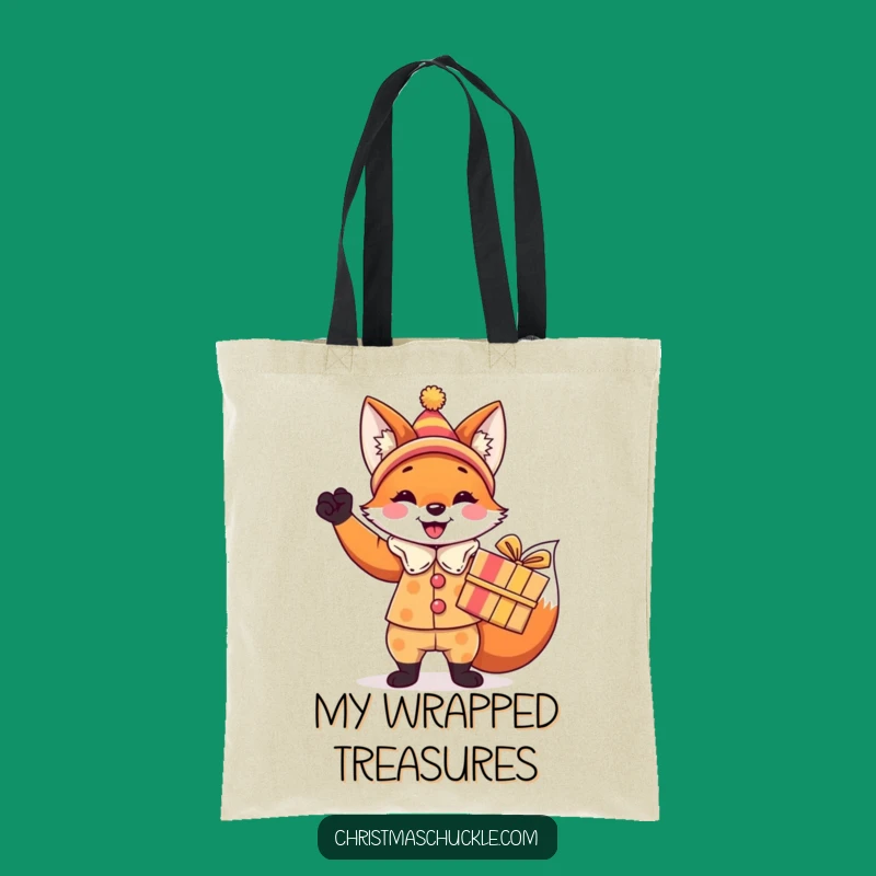 Funny Fox Clown Tote Bag: Hilarious Gift for Carrying Festive Surprises