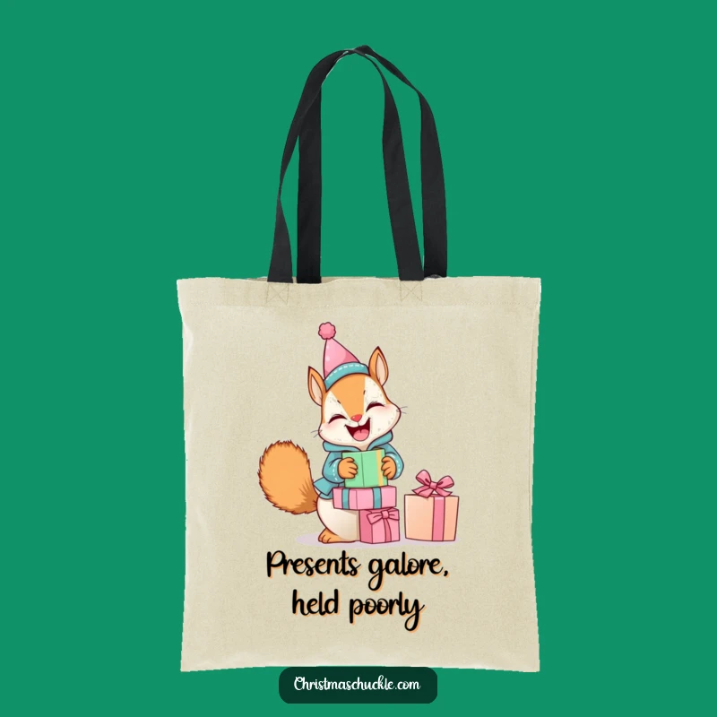 Funny Squirrel Clown Tote Bag: Giggling Present Balancer - Carry-All Gift
